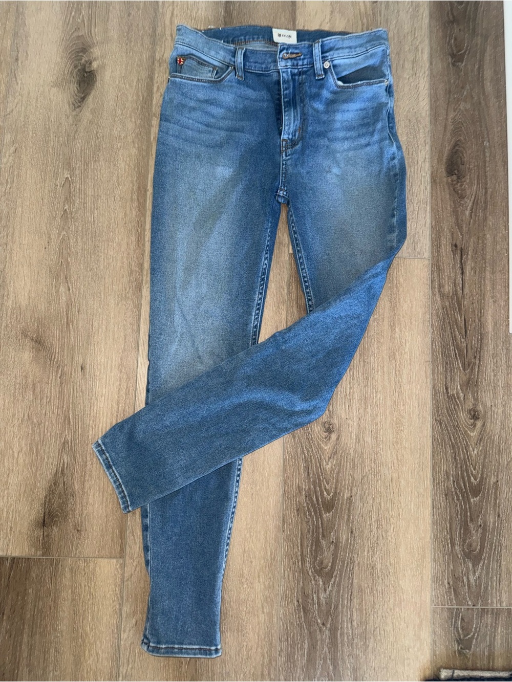 Hudson Blair High Rise Super Skinny Ankle Blue Jeans size 27